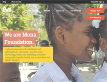 Tablet Screenshot of monafoundation.org